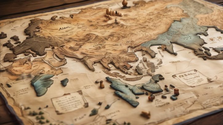 historic trade route network