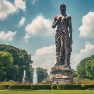 world s tallest statue measurements